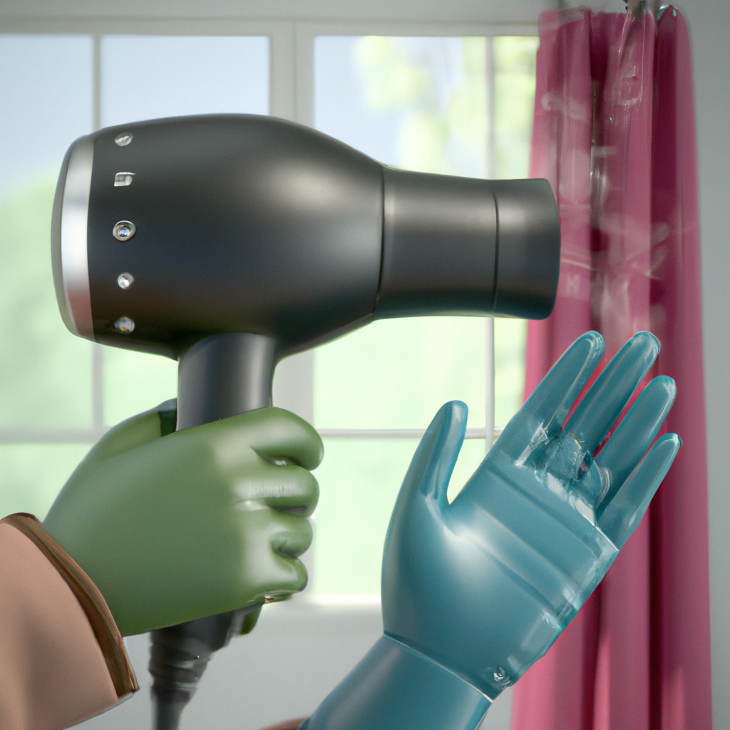 ドライヤーで手袋の匂いを消す方法