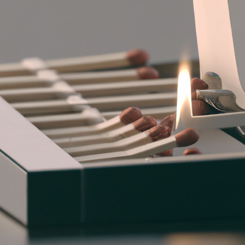 マッチを使ったタバコの匂い消し方法